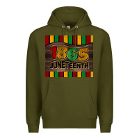 Army Green 1865 juneteenth tumbler Premium Hoodie - BarkalooDesign