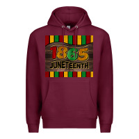 Burgundy 1865 juneteenth tumbler Premium Hoodie - BarkalooDesign