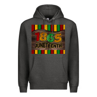 Charcoal Heather 1865 juneteenth tumbler Premium Hoodie - BarkalooDesign
