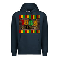 Navy 1865 juneteenth tumbler Premium Hoodie - BarkalooDesign