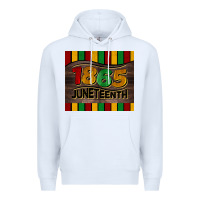 White 1865 juneteenth tumbler Premium Hoodie - BarkalooDesign