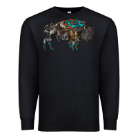 Black cowhide bison Premium Sweatshirt - RanaPortraitStore