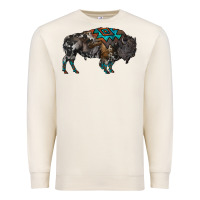 Sandshell cowhide bison Premium Sweatshirt - RanaPortraitStore