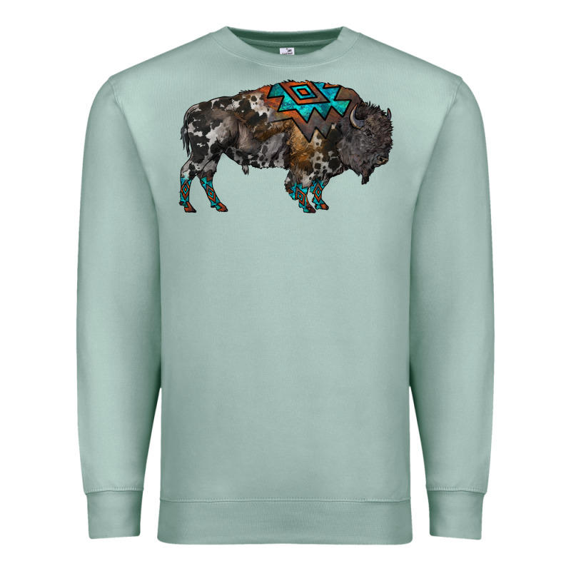 Cowhide Bison Premium Sweatshirt by RanaPortraitStore | Teevron