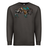 Smoke cowhide bison Premium Sweatshirt - RanaPortraitStore