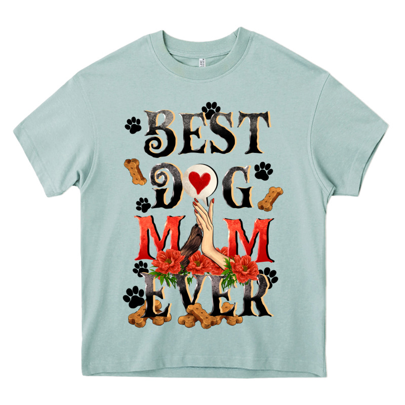 Best Dog Mom Ever Mother's Day Heavy Core Tee by FaDigitalArtStudio | Teevron