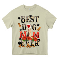 Mossy Best dog mom ever Mother's Day Heavy Core Tee - FaDigitalArtStudio