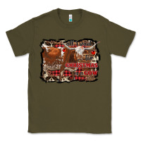 Army Green all i want for christmas is a cow Classic Tee - RanaPortraitStore