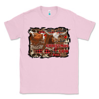 Bubblegum Pink all i want for christmas is a cow Classic Tee - RanaPortraitStore