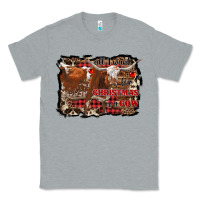 Heather Grey all i want for christmas is a cow Classic Tee - RanaPortraitStore