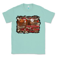 Seafoam all i want for christmas is a cow Classic Tee - RanaPortraitStore