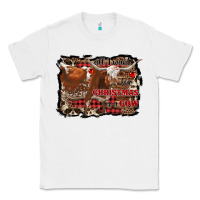White all i want for christmas is a cow Classic Tee - RanaPortraitStore