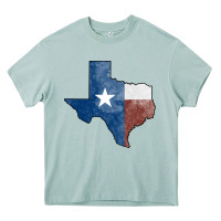 Arona Texas Watercolor Map Heavy Core Tee - Jasminsmagicworld
