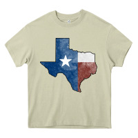 Mossy Texas Watercolor Map Heavy Core Tee - Jasminsmagicworld