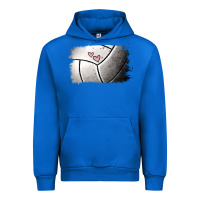 Cobalt Volleyball Brushstroke Urban Hoodie - RanaPortraitStore