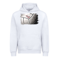 White Volleyball Brushstroke Urban Hoodie - RanaPortraitStore