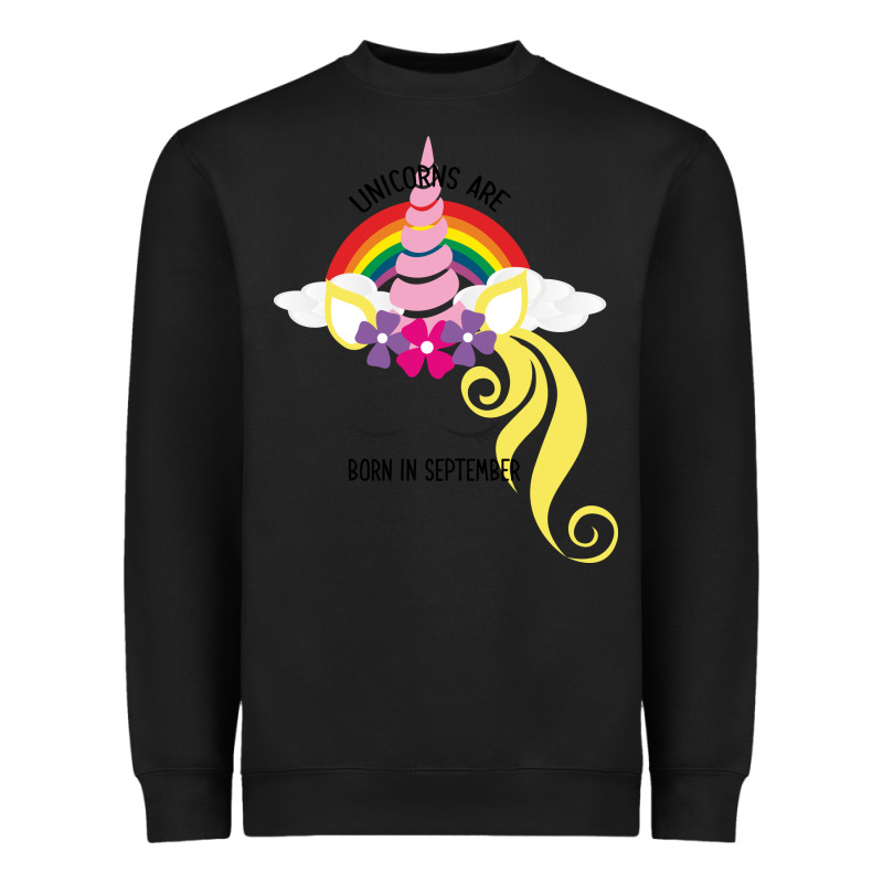 Unicorns Are Born In September Heavyweight Sweatshirt by Bettercallsaul | Teevron