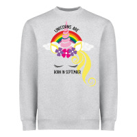 Heather Grey Unicorns Are Born in September Heavyweight Sweatshirt - Bettercallsaul