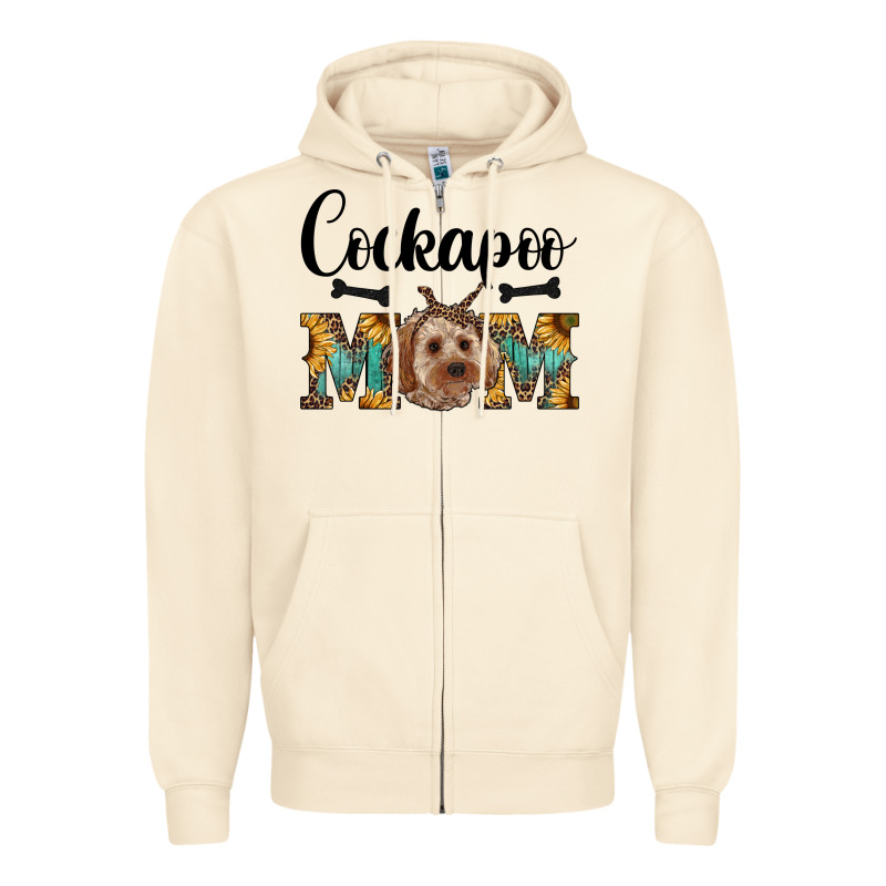 Cockapoo Mom Western Zipper Hoodie by RanaPortraitStore | Teevron