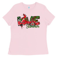 Bubblegum Pink Love Summer Ladies Tee - CowhideDigitalArt