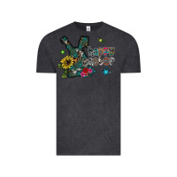 Vintage Black Happy Easter Vintage Tee - CowhideDigitalArt