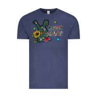 Vintage Denim Happy Easter Vintage Tee - CowhideDigitalArt