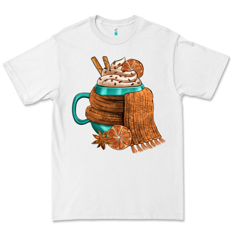 Winter Coffee Cup With Scarf Premium Tee by FaDigitalArtStudio | Teevron