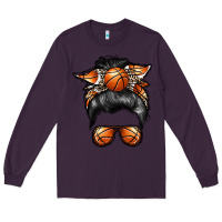 Plum basketball mom Long Sleeve Tee - RacoonDesign