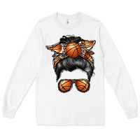 White basketball mom Long Sleeve Tee - RacoonDesign