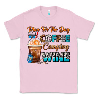 Bubblegum Pink Plan For The Day Coffee Camping Wine Frappe Coffee Classic Tee - FaDigitalArtStudio
