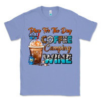 Colony Blue Plan For The Day Coffee Camping Wine Frappe Coffee Classic Tee - FaDigitalArtStudio