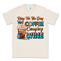 Natural Plan For The Day Coffee Camping Wine Frappe Coffee Classic Tee - FaDigitalArtStudio