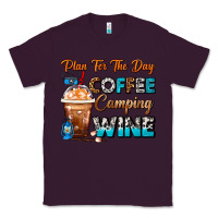 Plum Plan For The Day Coffee Camping Wine Frappe Coffee Classic Tee - FaDigitalArtStudio