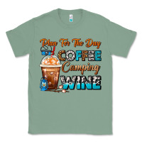 Sage Plan For The Day Coffee Camping Wine Frappe Coffee Classic Tee - FaDigitalArtStudio