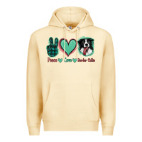 Pina Colada Peace Love Border Collie Premium Hoodie - Jasminsmagicworld