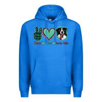 True Royal Peace Love Border Collie Premium Hoodie - Jasminsmagicworld