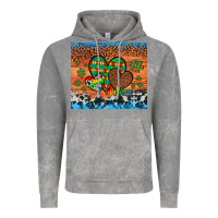 Autism Awareness Hearts Leopard Cowhide Vintage Hoodie | Teevron