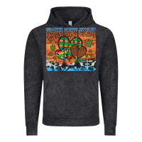 Vintage Black autism awareness hearts leopard cowhide Vintage Hoodie - Artiststas