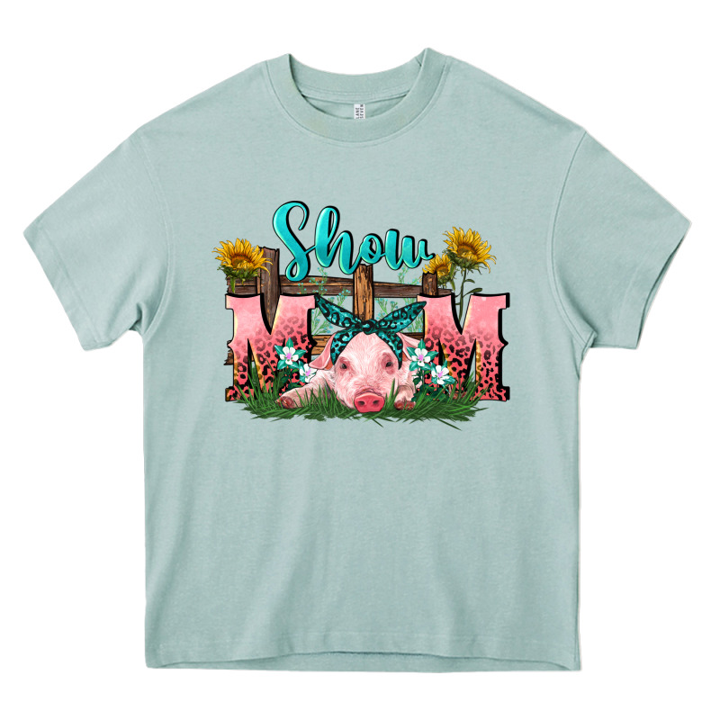 Show Mom Pig Mother's Day Heavy Core Tee by FaDigitalArtStudio | Teevron