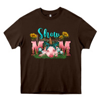 Chocolate Brown Show mom pig Mother's Day Heavy Core Tee - FaDigitalArtStudio