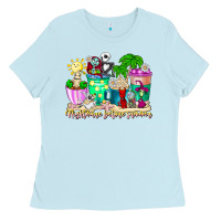 Baby Blue nightmare before summer coffee cups Ladies Tee - CowhideDigitalArt
