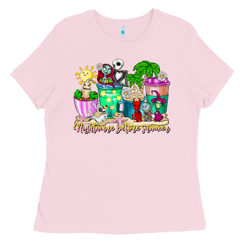 Nightmare Before Summer Coffee Cups Ladies Tee by CowhideDigitalArt | Teevron