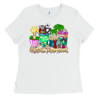 White nightmare before summer coffee cups Ladies Tee - CowhideDigitalArt