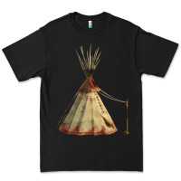 Black teepe tipi Premium Tee - FaDigitalArtStudio