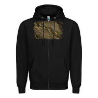 Black Camouflage Glitter Background Zipper Hoodie - Jasminsmagicworld