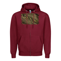 Burgundy Camouflage Glitter Background Zipper Hoodie - Jasminsmagicworld
