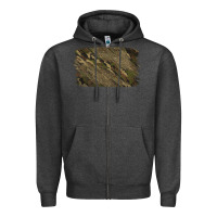 Charcoal Heather Camouflage Glitter Background Zipper Hoodie - Jasminsmagicworld