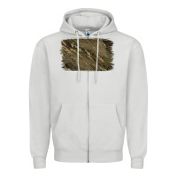 Dove Grey Camouflage Glitter Background Zipper Hoodie - Jasminsmagicworld