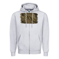 Heather Grey Camouflage Glitter Background Zipper Hoodie - Jasminsmagicworld