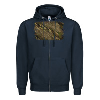 Navy Camouflage Glitter Background Zipper Hoodie - Jasminsmagicworld